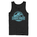 Men's Jurassic World: Fallen Kingdom Glitch Logo Tank Top
