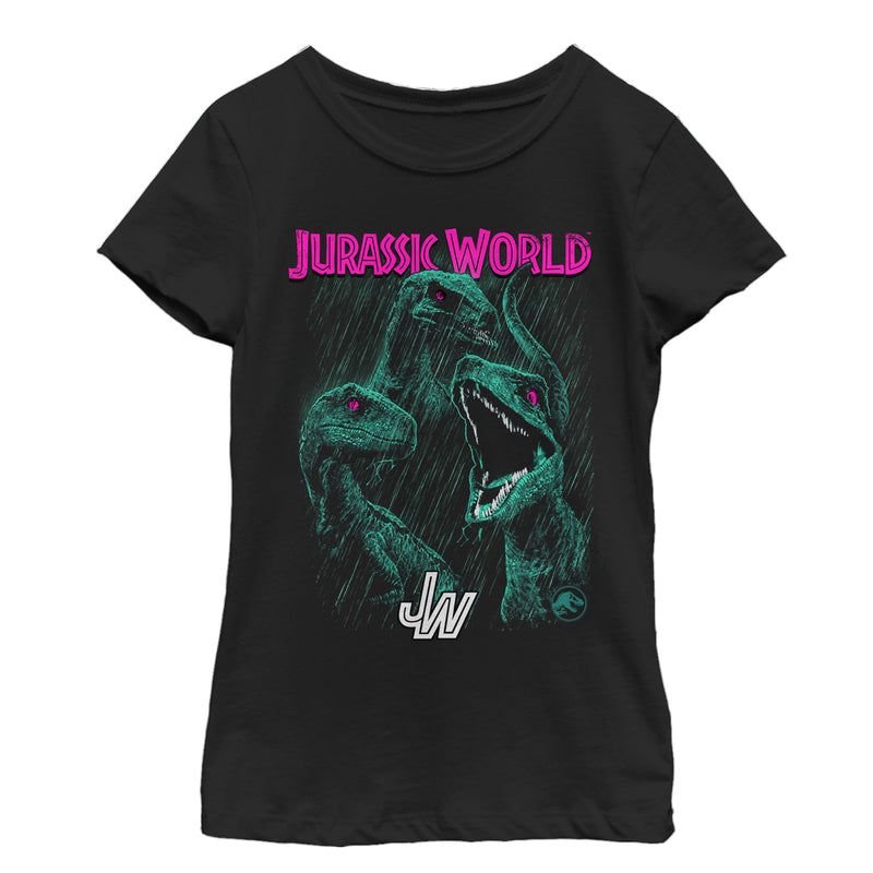 Girl's Jurassic World: Fallen Kingdom Raptor Eyes T-Shirt