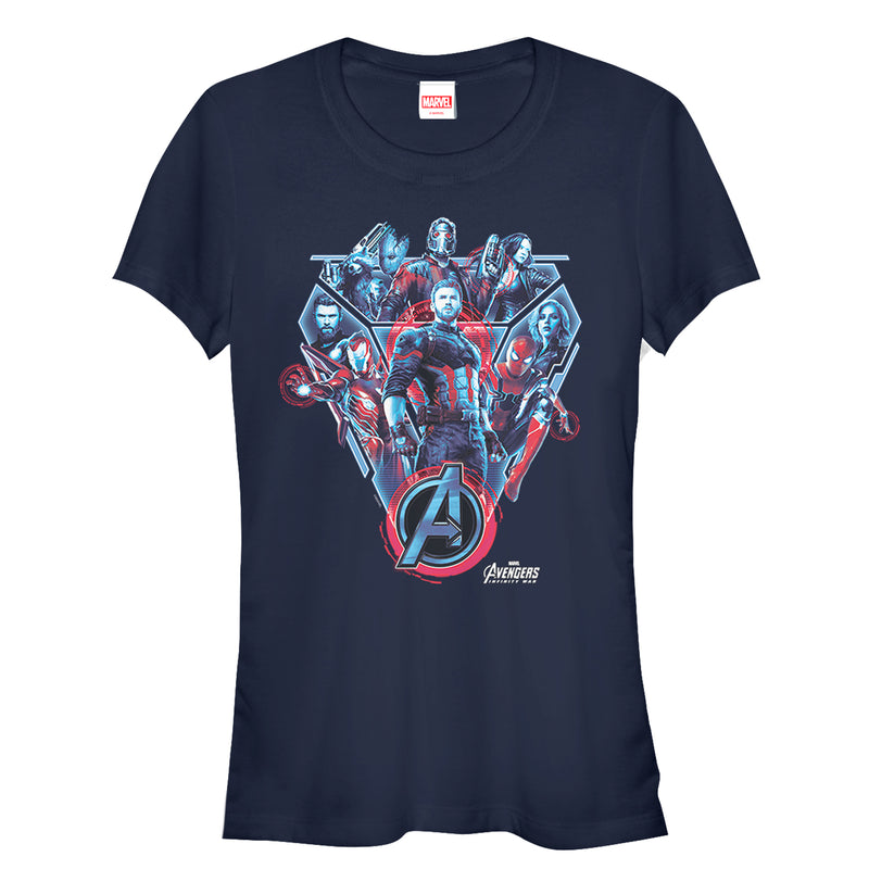 Junior's Marvel Avengers: Infinity War Armor T-Shirt