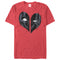 Men's Marvel Deadpool Heart Mask T-Shirt