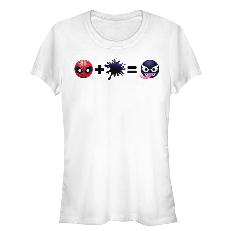 Junior's Marvel Spider-Man Venom Emoji Math T-Shirt