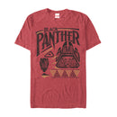 Men's Marvel Black Panther Cat Pattern T-Shirt