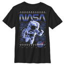 Boy's NASA Ugly Christmas Astronaut Print T-Shirt