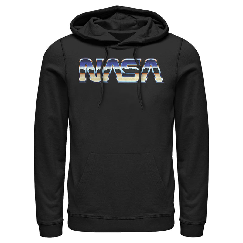 Men's NASA Desert Landscape Logo Pull Over Hoodie