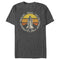 Men's NASA Rocket Ship Sunset Circle Logo T-Shirt