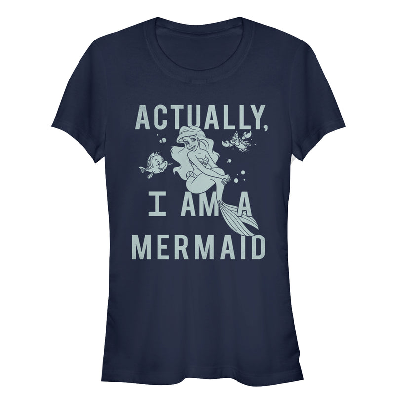 Junior's The Little Mermaid Ariel Actually Mermaid T-Shirt
