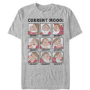 Men's Snow White and the Seven Dwarfs Grumpy Current Mood T-Shirt