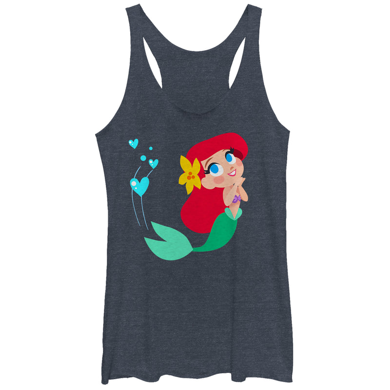 Women's The Little Mermaid Ariel Love Racerback Tank Top