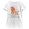 Girl's Lion King Simba Cartoon Scrawl T-Shirt