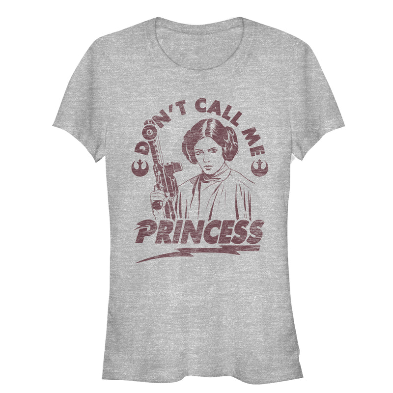Junior's Star Wars Leia Don't Call Me Princess T-Shirt
