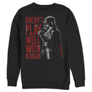 Men's Star Wars Darth Vader Doesn't Play Well Sweatshirt