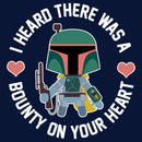 Boy's Star Wars Valentine's Day Boba Fett Bounty on Heart T-Shirt