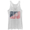 Women's Lost Gods Fourth of July  Watercolor American Flag Racerback Tank Top