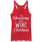 Women's CHIN UP Christmas Dreaming of  Wine Racerback Tank Top
