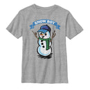 Boy's Lost Gods Christmas Snow Boy T-Shirt