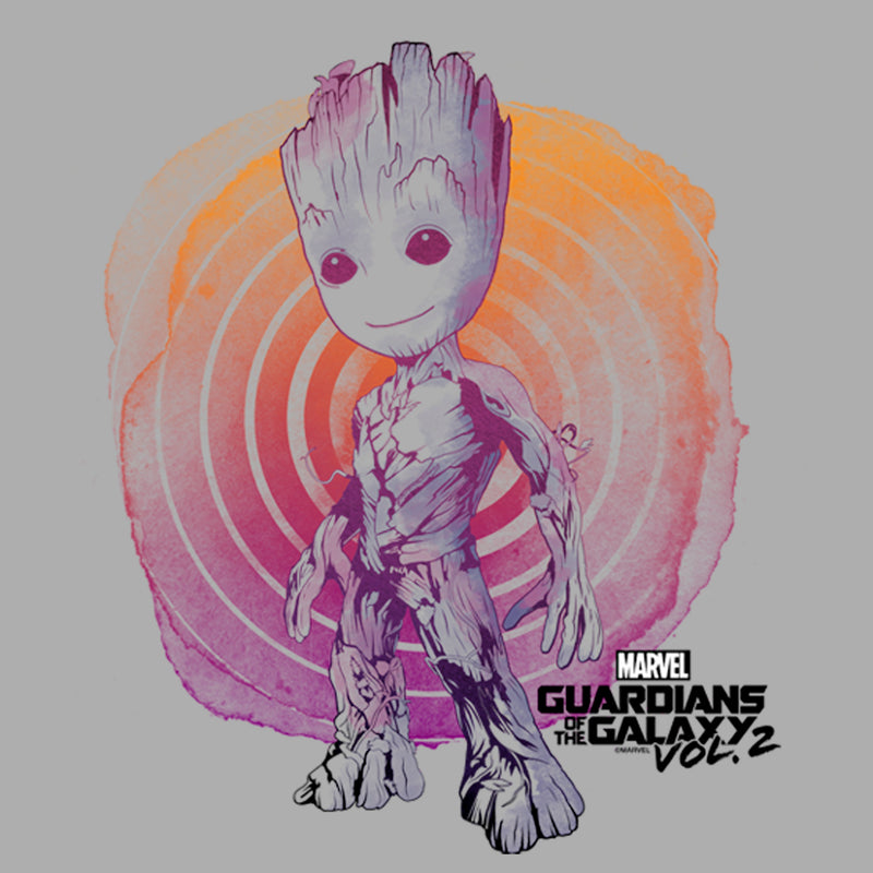 Boy's Marvel Guardians Vol. 2 Groot Watercolor Swirl T-Shirt