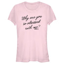 Junior's Mean Girls Why Are You So Obsessed With Me Quote T-Shirt