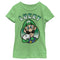 Girl's Nintendo Super Mario St. Patrick's Day Lucky Luigi Retro T-Shirt