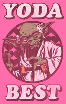 Girl's Star Wars Valentine's Day Yoda Best Distressed T-Shirt