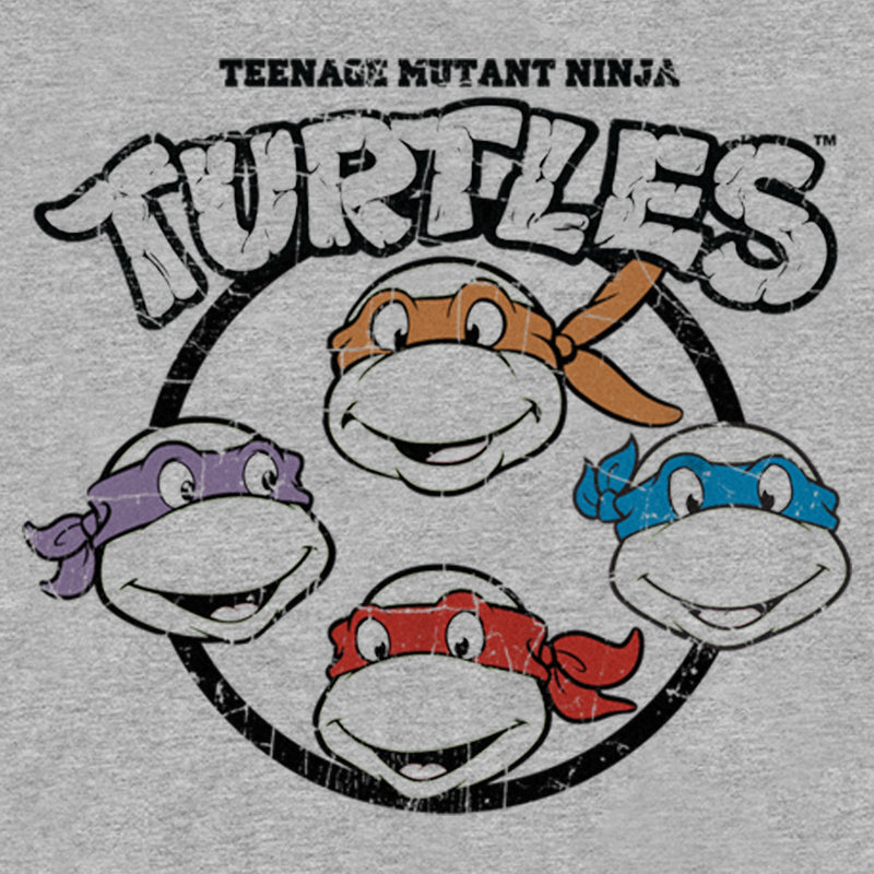 Boy's Teenage Mutant Ninja Turtles Distressed Group Logo T-Shirt