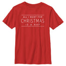 Boy's Lost Gods All I Want for Christmas Is a Nap T-Shirt