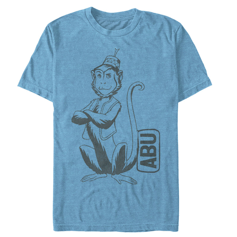 Men's Aladdin Cartoon Abu Profile T-Shirt