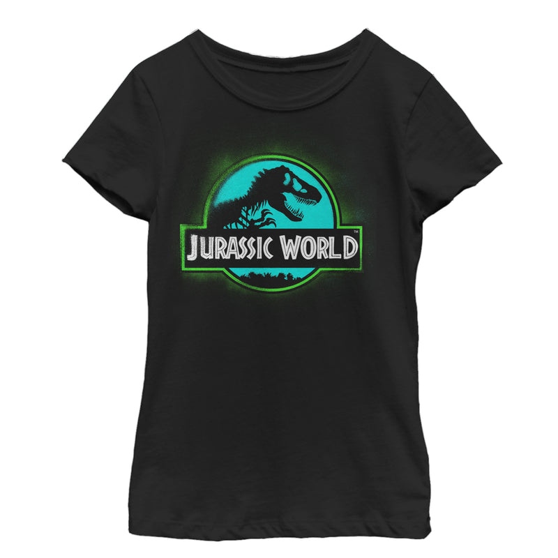 Girl's Jurassic World: Fallen Kingdom T. Rex Spray Paint Logo T-Shirt