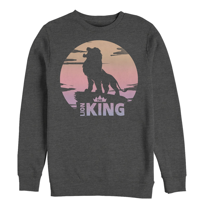 Men's Lion King Sunset Pride Rock Pose Sweatshirt