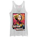 Women's Marvel Captain Marvel Artistic Portrait Racerback Tank Top