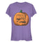 Junior's Marvel Halloween Classic Logo Pumpkin T-Shirt