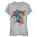 Junior's Marvel Halloween Spooky Captain America T-Shirt