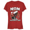 Junior's Marvel Christmas Deadpool Mom on Naughty List T-Shirt