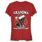 Junior's Marvel Christmas Deadpool Grandma on Naughty List T-Shirt