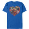 Men's Marvel Valentine's Day Avenger Heart Collage T-Shirt