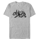 Men's Lost Gods Bear Nature Shape T-Shirt