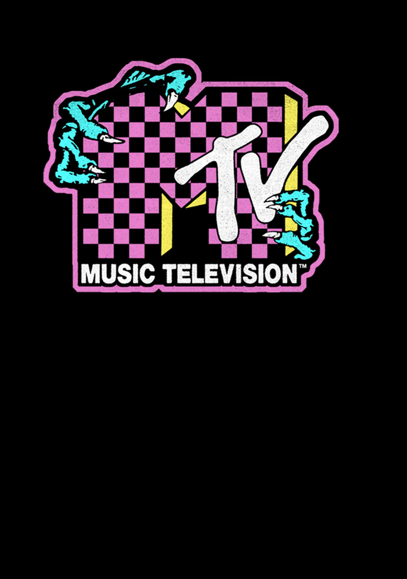 Boy's MTV Dragon Checker Logo T-Shirt