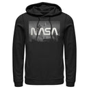 Men's NASA Space Shuttle Blast Off Text Over Lay Pull Over Hoodie