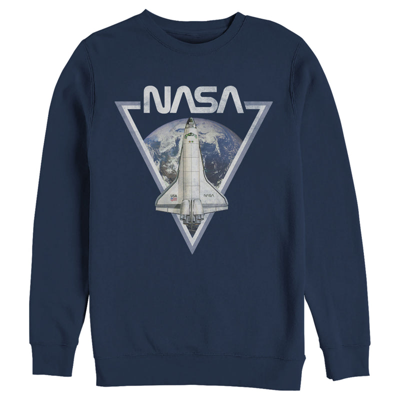 Men's NASA Triangle Earth Logo Shuttle Flight Sweatshirt