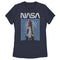 Women's NASA Logo Shuttle Rocket Ship Poster Style T-Shirt