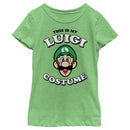 Girl's Nintendo This is my Luigi Costume T-Shirt