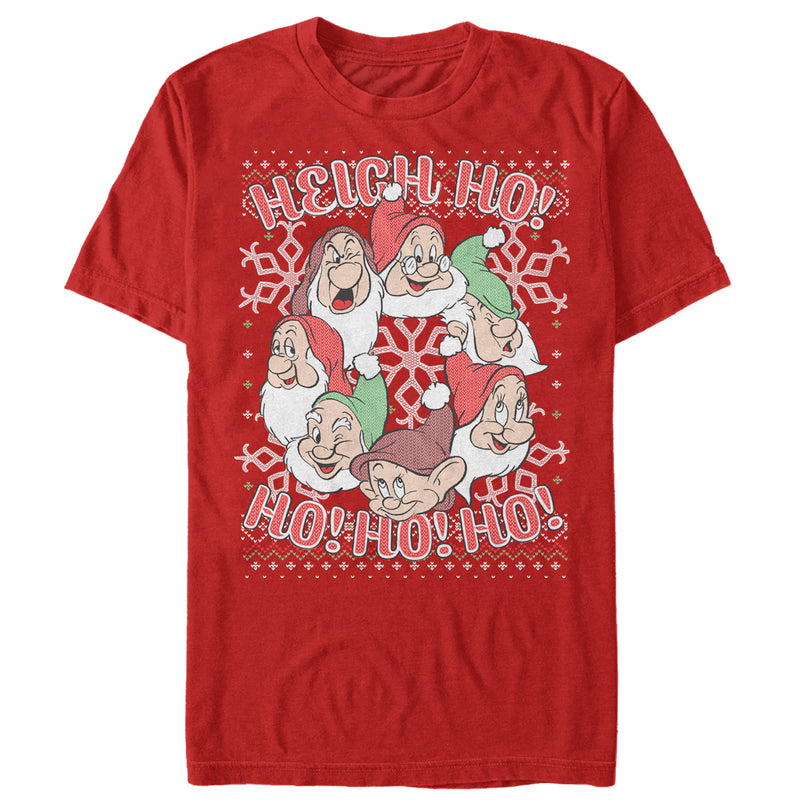 Men's Snow White and the Seven Dwarfs Xmas Heigh Ho T-Shirt
