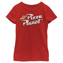 Girl's Toy Story Iconic Pizza Planet Logo T-Shirt