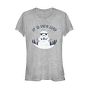 Junior's Star Wars Christmas Snowman Stormtrooper T-Shirt
