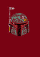 Men's Star Wars Boba Fett Silhouette Helmet Fill T-Shirt