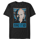 Men's Star Trek: The Next Generation Picard Bridge Make It So Frame T-Shirt