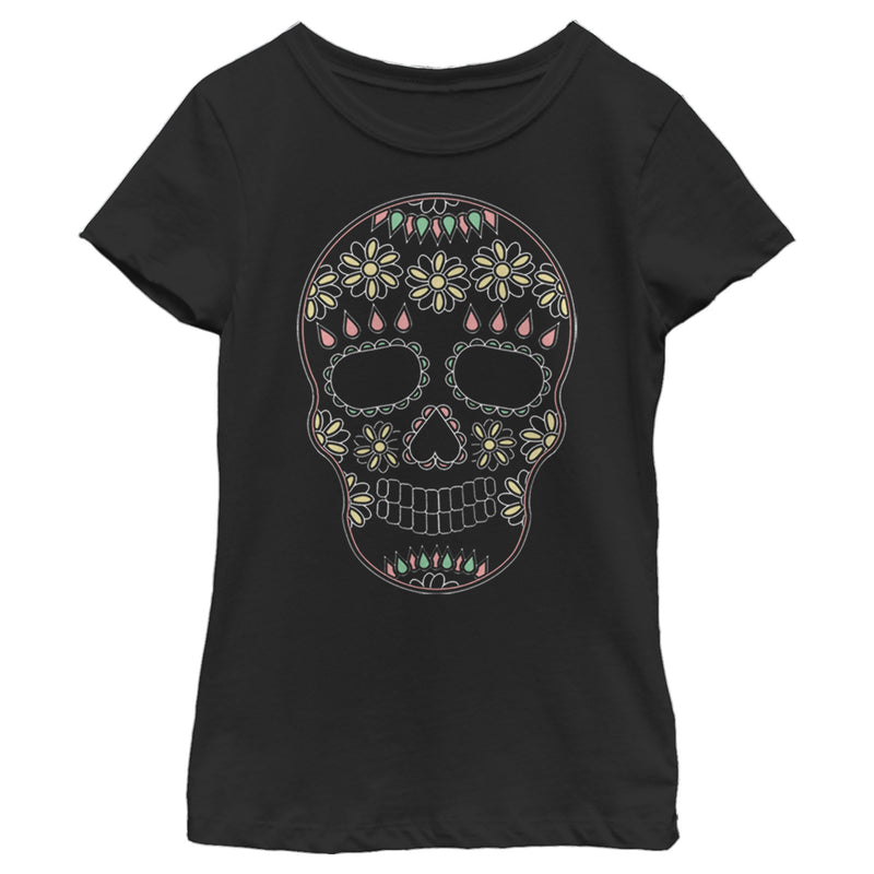 Girl's Lost Gods Halloween Sugar Skull T-Shirt