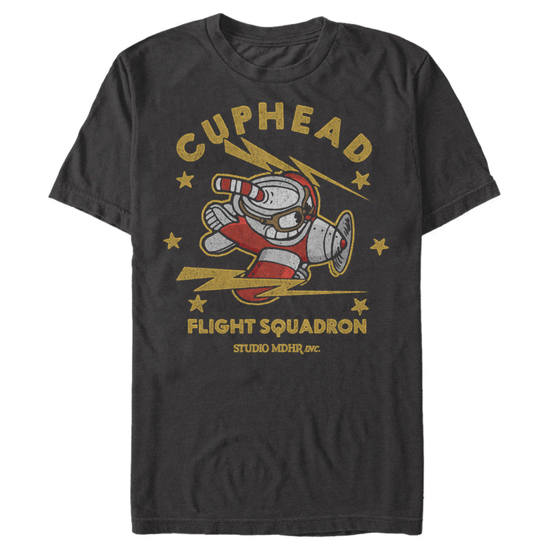 Men's Cuphead Airplane Flight Squadron T-Shirt