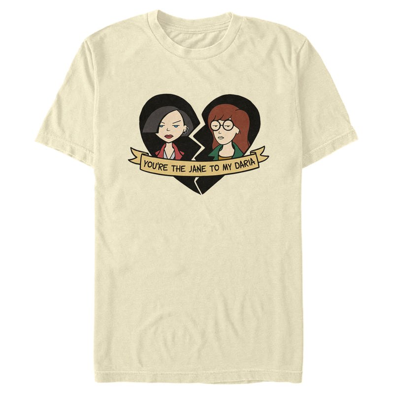 Men's Daria Best Friend Hearts T-Shirt