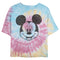 Junior's Mickey & Friends Smiling Mickey Mouse Distressed T-Shirt