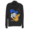 Junior's Mickey & Friends Donald Duck Big Face Cowl Neck Sweatshirt